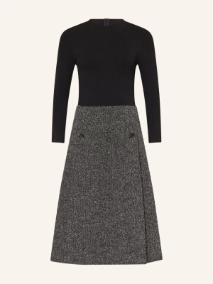 Ted Baker Sukienka Ekaad Z Mieszanki Materiałów Z Rękawami 3 / 4 schwarz