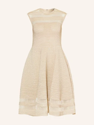 Ted Baker Sukienka Saalli Z Błyszczącą Przędzą beige
