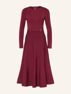 Ted Baker Sukienka Z Dzianiny Talmah lila CIEMNOCZERWONY