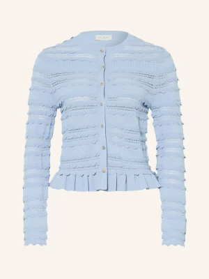 Ted Baker Sweter Avria Z Falbanami blau JASNONIEBIESKI