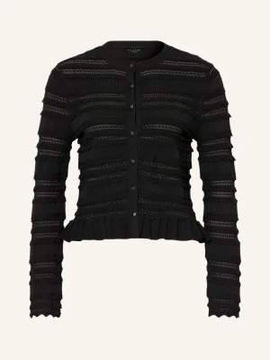 Ted Baker Sweter Avria Z Falbanami schwarz CZARNY