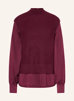 Ted Baker Sweter Caycey Z Mieszanki Materiałów rot