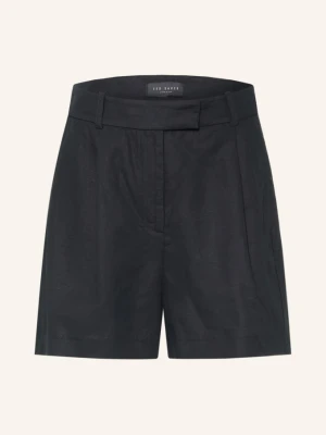 Ted Baker Szorty Machii Z Lnu schwarz CZARNY