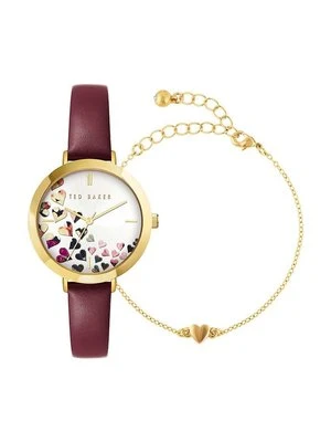 Ted Baker zegarek i bransoletka kolor fioletowy BKG028300