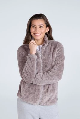 Teddy polar damski z pełnym zamkiem - Animal