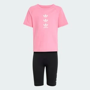 Tee and Cycle Short Suit Kids Adidas