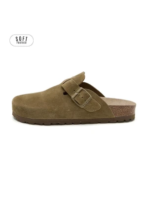 teegu Skórzane chodaki w kolorze khaki rozmiar: 39