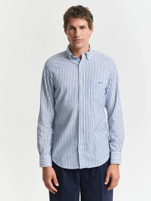 Teksturowana koszula w prążki o regularnym kroju GANT