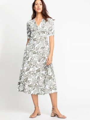 TENCEL™ Sukienka z motywem liści - Vintage Holidays Olsen