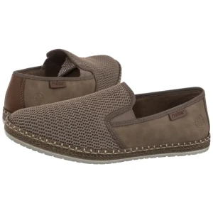 Tenisówki Beżowe B5265-65 Beige (RI15-b) Rieker