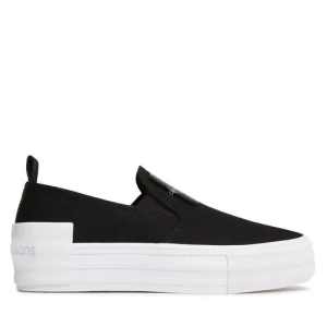 Tenisówki Calvin Klein Jeans Bold Vulc Flat Slipon YW0YW01040 Czarny