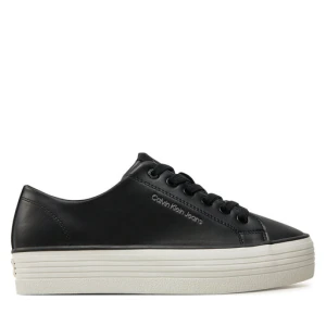 Tenisówki Calvin Klein Jeans Bold Vulc Flatf Low Lth In YW0YW01633 Czarny
