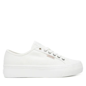 Tenisówki Calvin Klein Jeans Vulc Flatform Ctn Logo Tag YW0YW01838 Biały