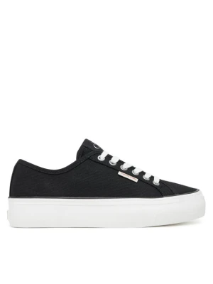 Tenisówki Calvin Klein Jeans Vulc Flatform Ctn Logo Tag YW0YW01838 Czarny