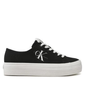 Tenisówki Calvin Klein Jeans Vulc Flatform Essential Mono YW0YW01030 Czarny