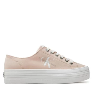 Tenisówki Calvin Klein Jeans Vulc Flatform Essential Mono YW0YW01030 Różowy