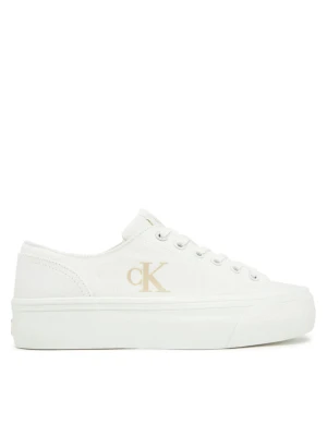 Tenisówki Calvin Klein Jeans Vulc Flatform Low Cv Mg YW0YW01763 Biały