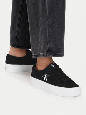 Tenisówki Calvin Klein Jeans Vulc Flatform Low Cv Mg YW0YW01763 Czarny
