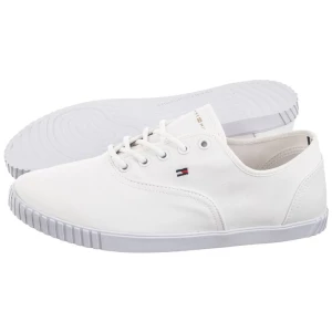 Tenisówki Canvas Lace-Up Sneaker White FW0FW07805 YBS (TH1100-a) Tommy Hilfiger