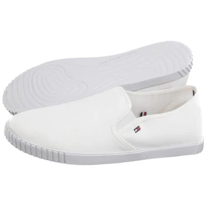 Tenisówki Canvas Slip-On Sneaker White FW0FW07806 YBS (TH1098-a) Tommy Hilfiger