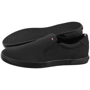 Tenisówki Iconic Slip On Sneaker FM0FM00597-0GK Triple Black (TH225-c) Tommy Hilfiger