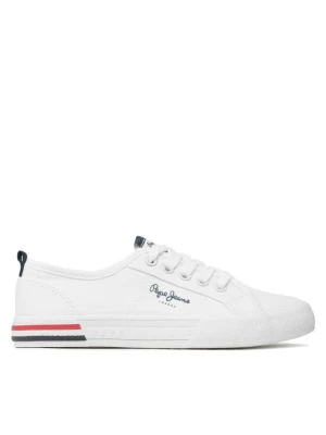 Tenisówki Pepe Jeans Brady Basic Boy PBS30549 Biały