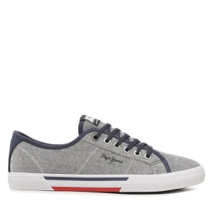 Tenisówki Pepe Jeans Brady Men Chambray PMS30817 Granatowy