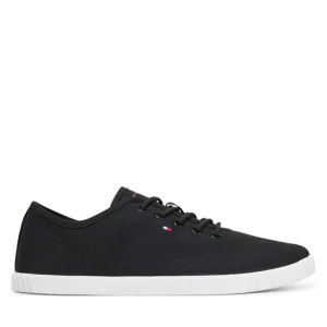 Tenisówki Tommy Hilfiger Canvas Lace Up Sneaker FW0FW08641 Czarny