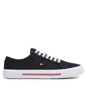 Tenisówki Tommy Hilfiger Core Corporate Vulc Canvas FM0FM04560 Granatowy