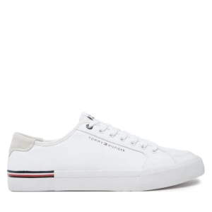 Tenisówki Tommy Hilfiger Core Corporate Vulc Canvas FM0FM05398 Biały