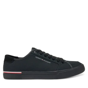 Tenisówki Tommy Hilfiger Core Corporate Vulc Canvas FM0FM05398 Czarny