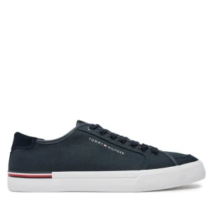 Tenisówki Tommy Hilfiger Core Corporate Vulc Canvas FM0FM05398 Granatowy