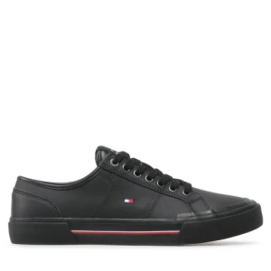 Tenisówki Tommy Hilfiger Core Corporate Vulc Leather FM0FM04561 Czarny