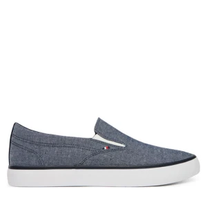 Tenisówki Tommy Hilfiger Harlem Core Ii Slip On Chambray FM0FM05819 Niebieski