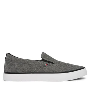 Tenisówki Tommy Hilfiger Harlem Core Ii Slip On Chambray FM0FM05819 Szary