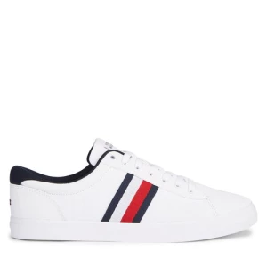 Tenisówki Tommy Hilfiger Iconic Vulc Stripes Mesh FM0FM05072 Biały