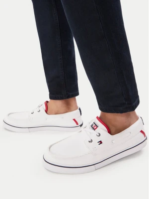 Tenisówki Tommy Hilfiger Th Boat Vulc Sneaker Canvas FM0FM05877 Biały