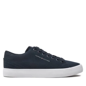 Tenisówki Tommy Hilfiger Th Hi Vulc Low Canvas FM0FM04882 Granatowy