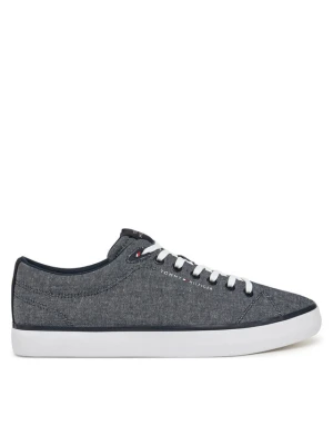 Tenisówki Tommy Hilfiger Th Hi Vulc Low Core Chambray FM0FM05389 Niebieski