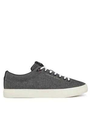 Tenisówki Tommy Hilfiger Th Hi Vulc Low Core Chambray FM0FM05389 Szary