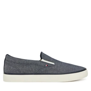 Tenisówki Tommy Hilfiger Th Hi Vulc Low Slip On Ch FM0FM05390 Niebieski