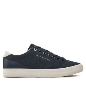 Tenisówki Tommy Hilfiger Th Hi Vulc Low Summer Cvs FM0FM05056 Granatowy