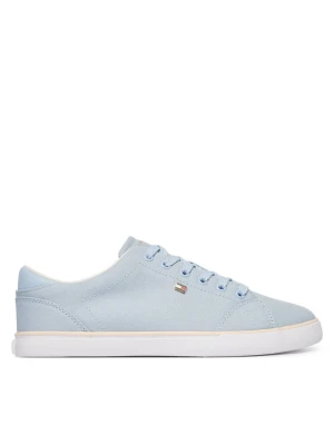 Tenisówki Tommy Hilfiger Th Low Profile Vulc Canvas FW0FW09102 Błękitny Niebieski jasny