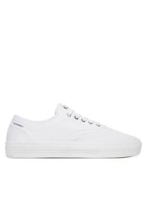 Tenisówki Tommy Hilfiger Th Vulc Cup Long Lace Canvas FM0FM05874 Biały