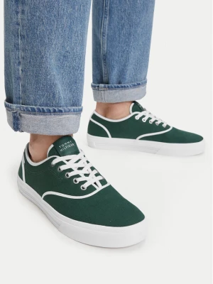 Tenisówki Tommy Hilfiger Th Vulc Cup Long Lace Canvas FM0FM05874 Zielony