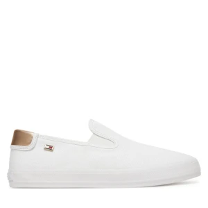 Tenisówki Tommy Hilfiger Vulc Canvas Slip-On Sneaker FW0FW08645 Biały