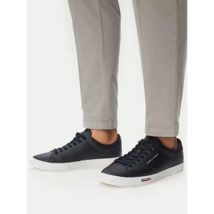Tenisówki Tommy Hilfiger Vulc Core Rwb Long Lace Lth FM0FM05814 Granatowy