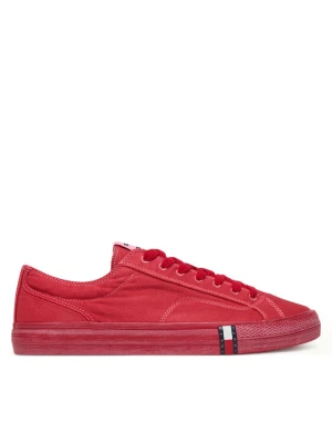Tenisówki Tommy Jeans Archive Vulc. Y2K Washed Canvas EM0EM01720 Czerwony