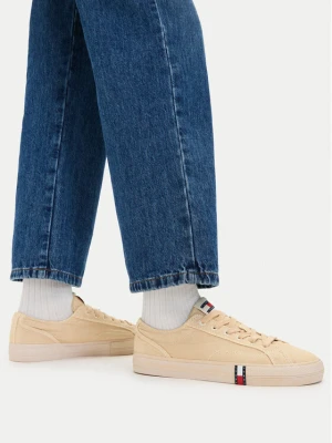 Tenisówki Tommy Jeans Archive Vulc Y2K Washed Canvas EN0EN02957 Beżowy