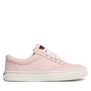 Tenisówki Tommy Jeans Lace Up Nylon EN0EN02157 Różowy